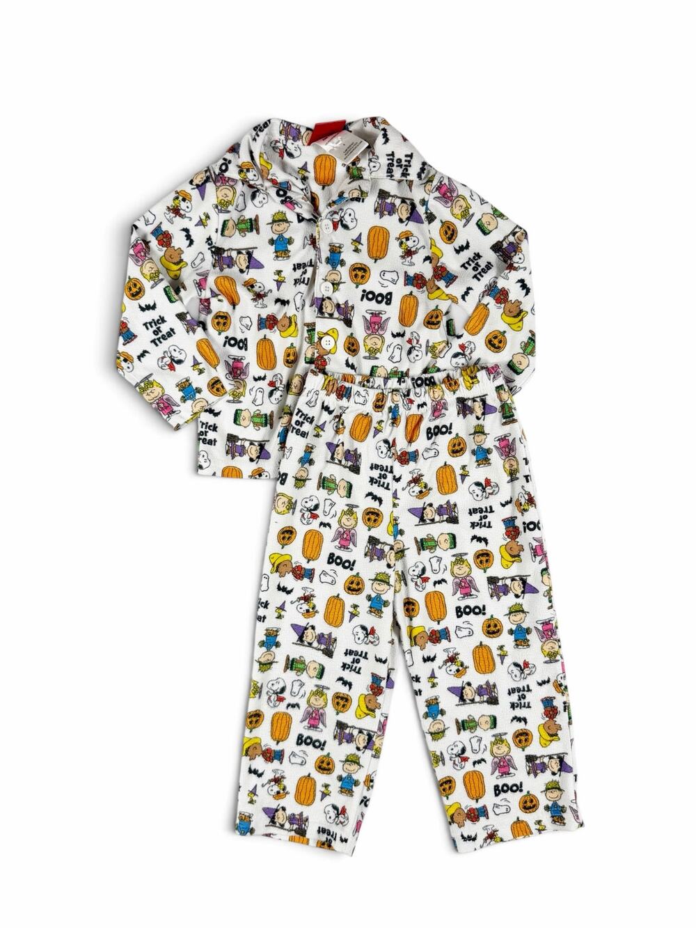 Peanuts Snoopy Charlie Brown Halloween Fleece Pajama Set Size 4